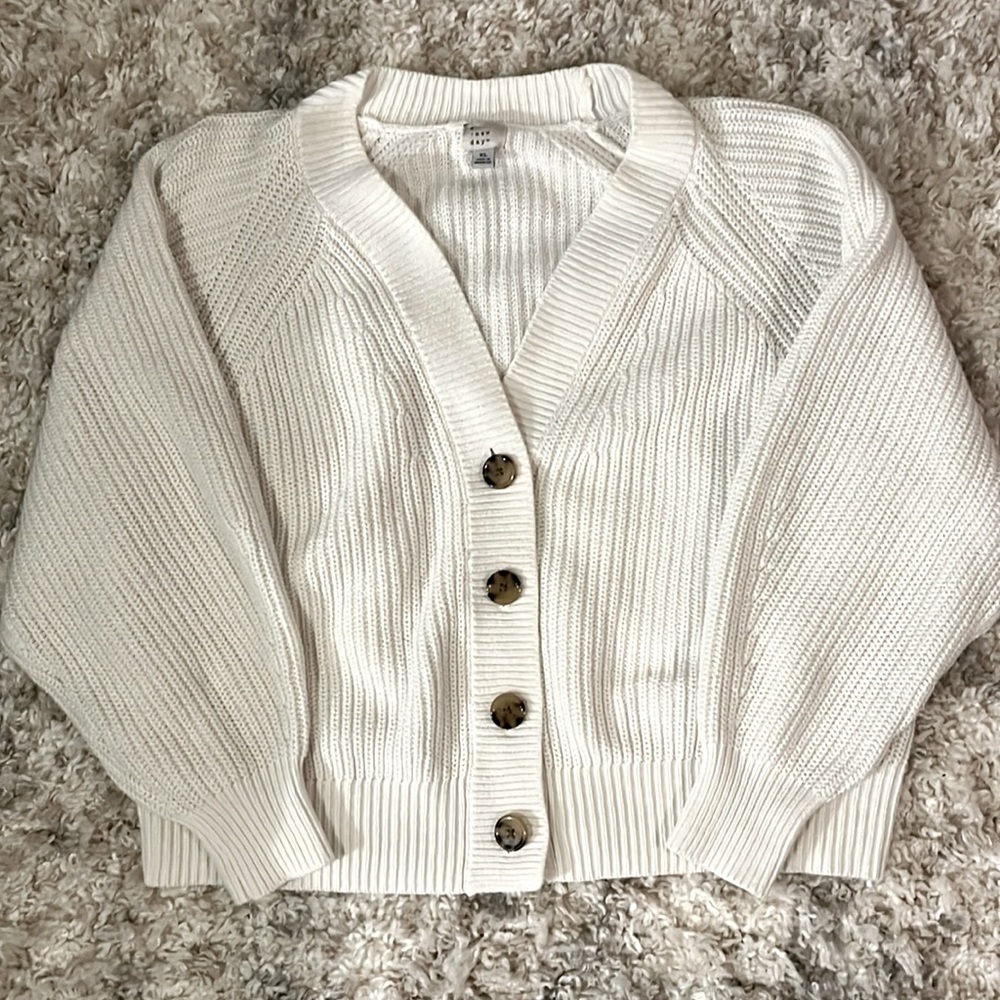 A New Day off-white chunky cardigan